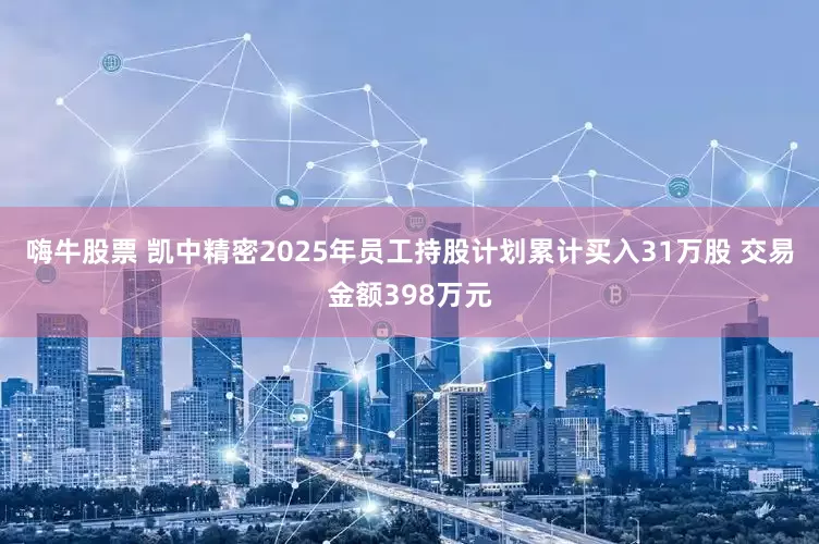 嗨牛股票 凯中精密2025年员工持股计划累计买入31万股 交易金额398万元