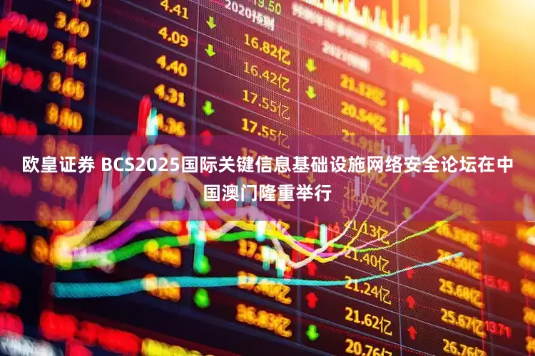 欧皇证券 BCS2025国际关键信息基础设施网络安全论坛在中国澳门隆重举行